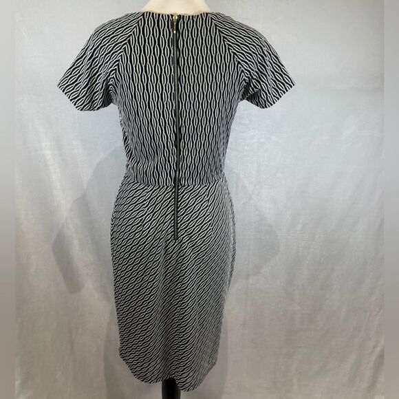 Cato black and white textured sheath dress size 6 NWT - Picture 3 of 6